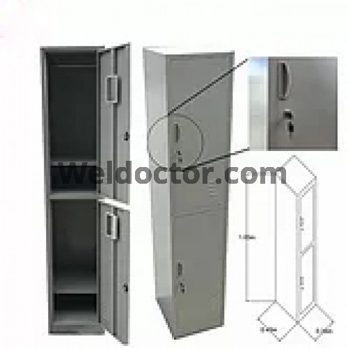 Double Tier Single Steel Locker